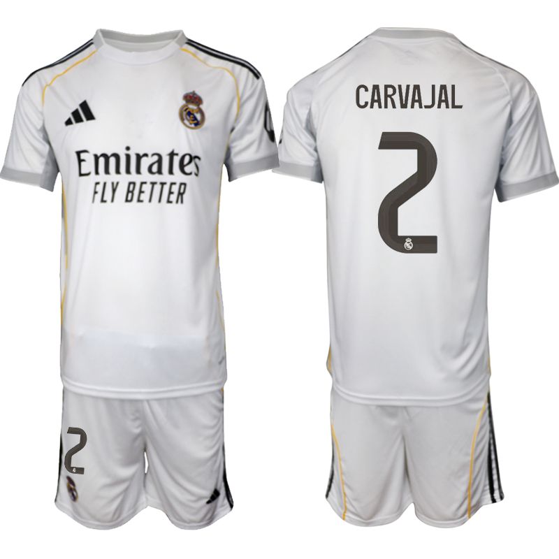 Men 2025-2026 Club Real Madrid home white #2 Soccer Jersey 01->real madrid jersey->Soccer Club Jersey